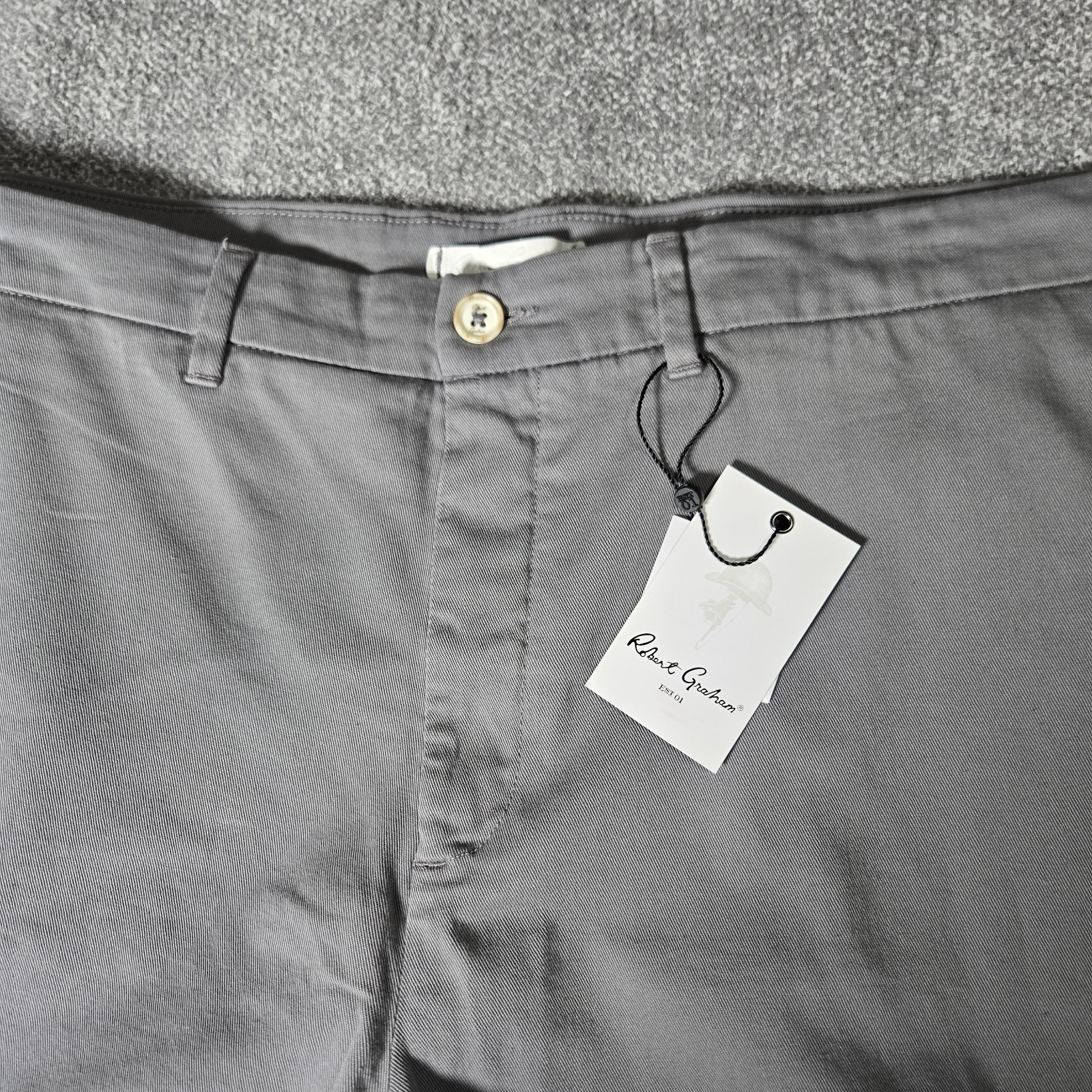 Nwt Robert Graham Shorts Gray (Tag 48") Measures 50" Classic Fit